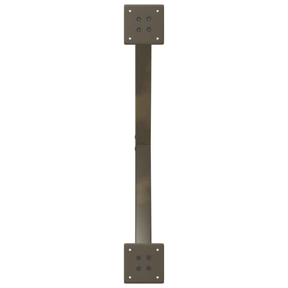 Gambe per Tavolino da Caffè forma X 2 pz Naturale 70x(30-31) cm