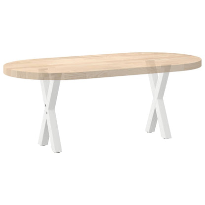 Gambe per Tavolino da Caffè forma X 2 pz Bianche 28x(42-43) cm