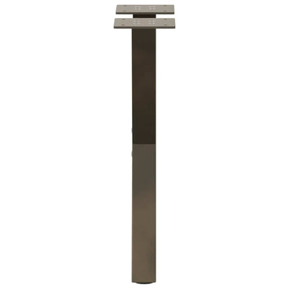 Gambe per Tavolino da Caffè forma X 2 pz Naturale 28x(42-43) cm