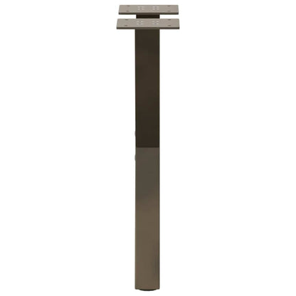 Gambe per Tavolino da Caffè forma X 2 pz Naturale 38x(42-43) cm