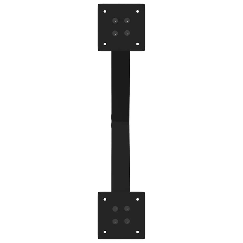 Gambe per Tavolino da Caffè a Forma di X 2 pz Nere 50x(42-43)cm