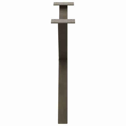 Gambe per Tavolino da Caffè forma X 2 pz Naturale 70x(42-43) cm