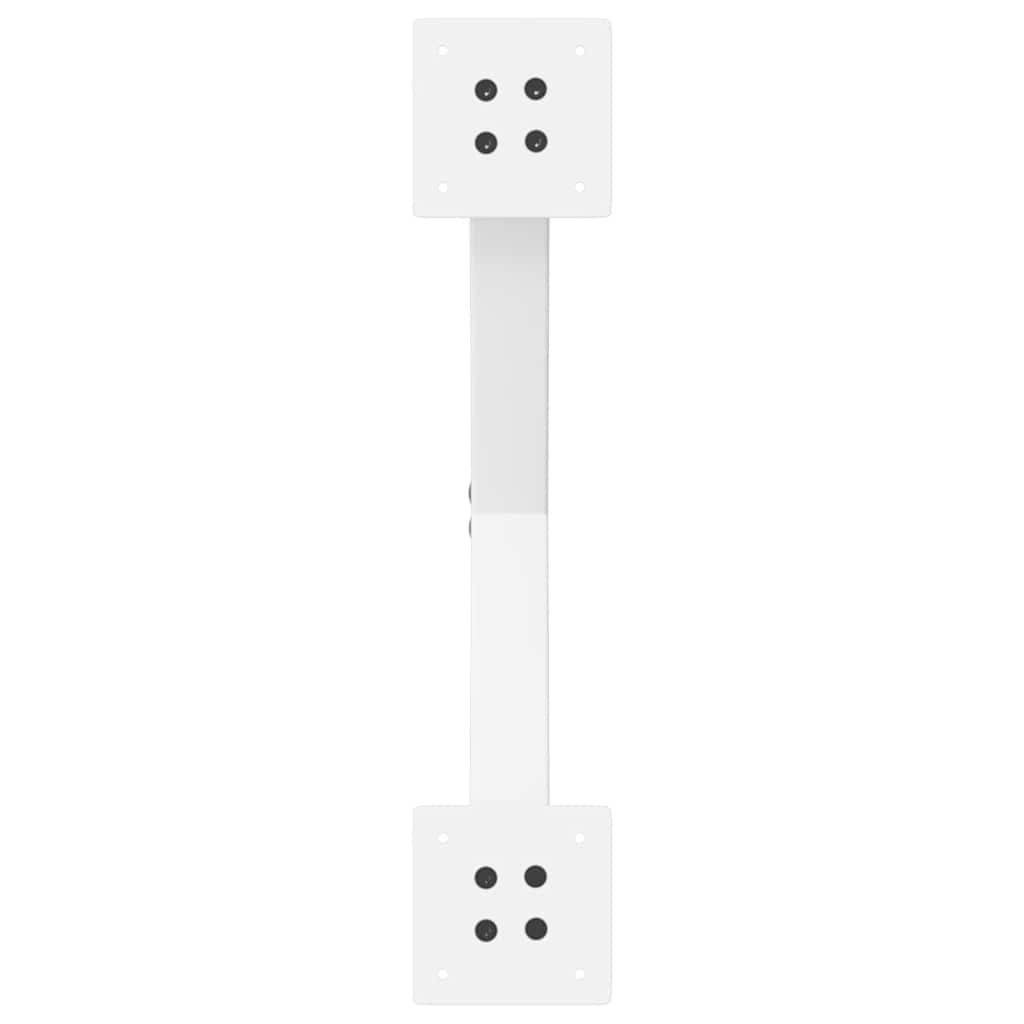 Gambe per tavolo da pranzo forma X 2 pz bianche 50x(72-73) cm