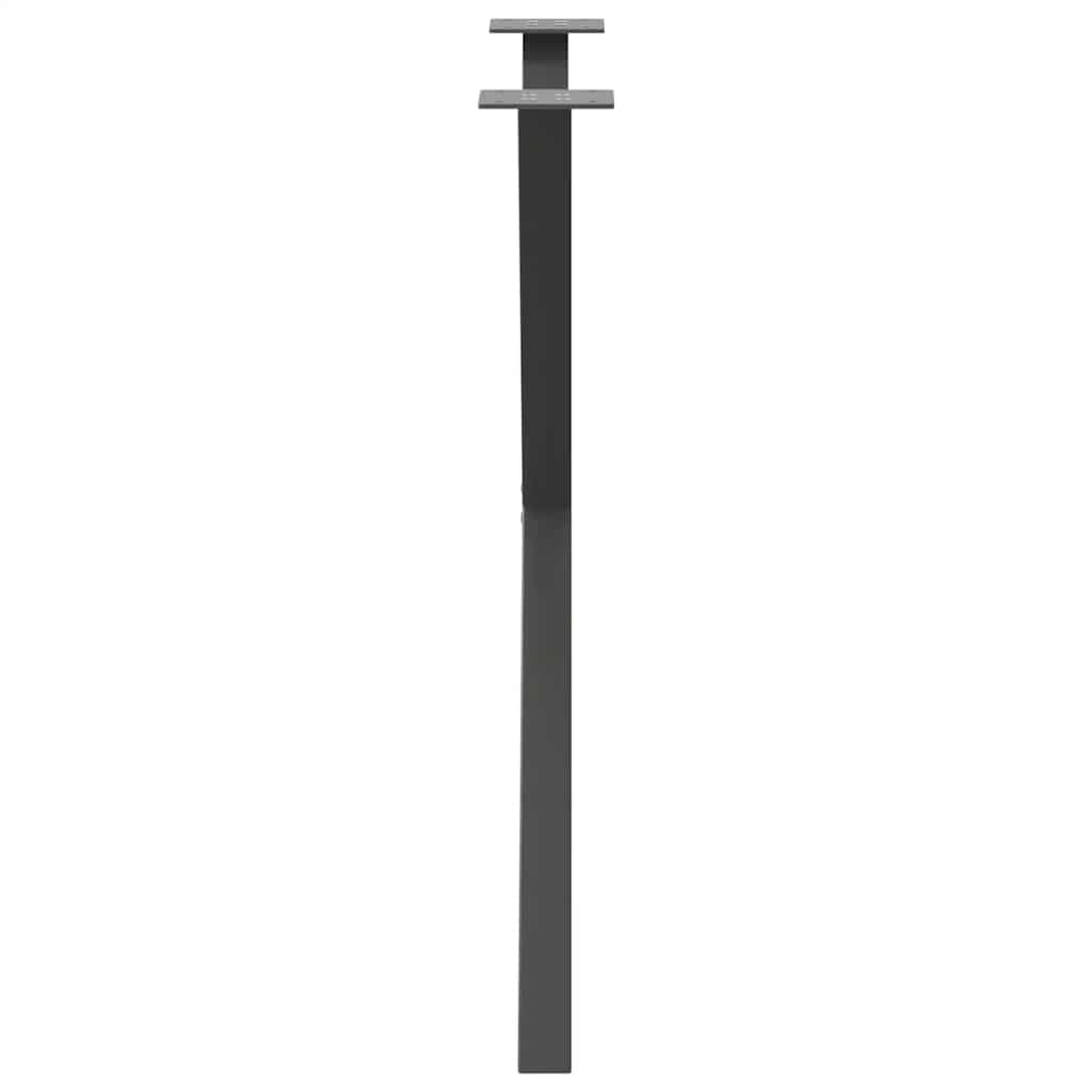 Gambe per tavolo da pranzo a forma di X 2 pz Antracite 70x(72-73) cm Acciaio