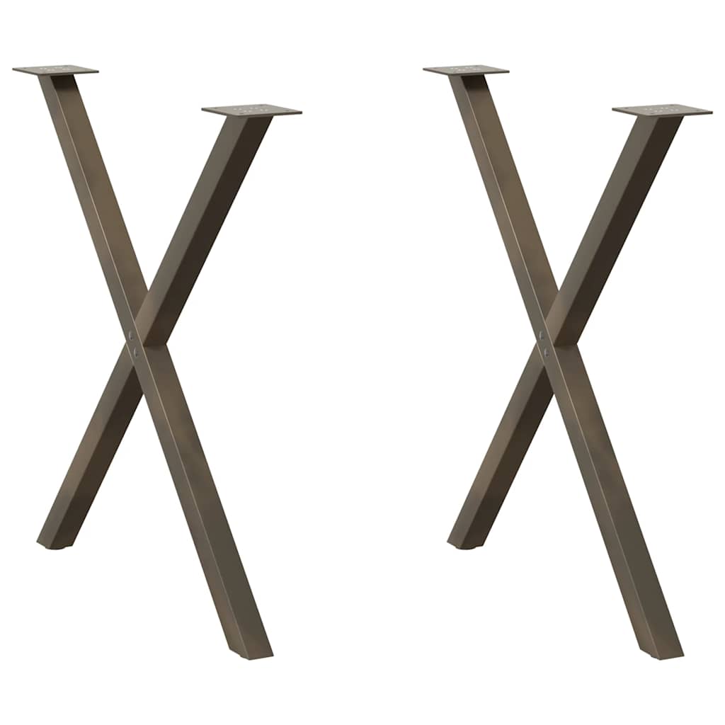 Gambe per tavolo da pranzo forma X 2 pz 90x(72-73)