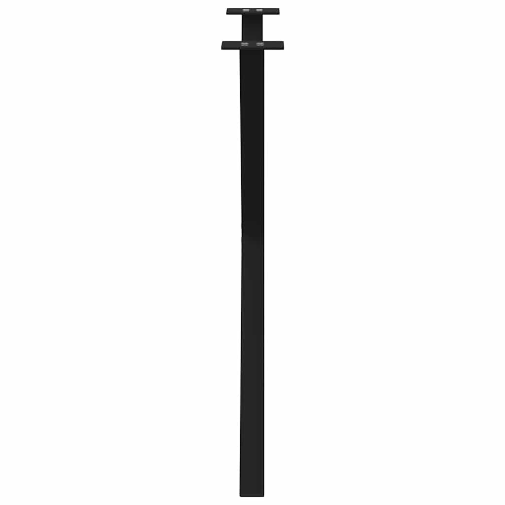 Gambe per tavolo da pranzo a forma di X 2 pz nere 80x(72-73) cm