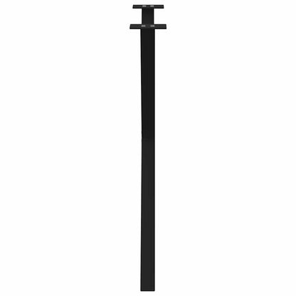 Gambe per tavolo da pranzo a forma di X 2 pz nere 80x(72-73) cm