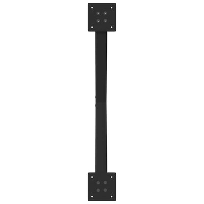 Gambe per tavolo da pranzo a forma di X 2 pz nere 80x(72-73) cm