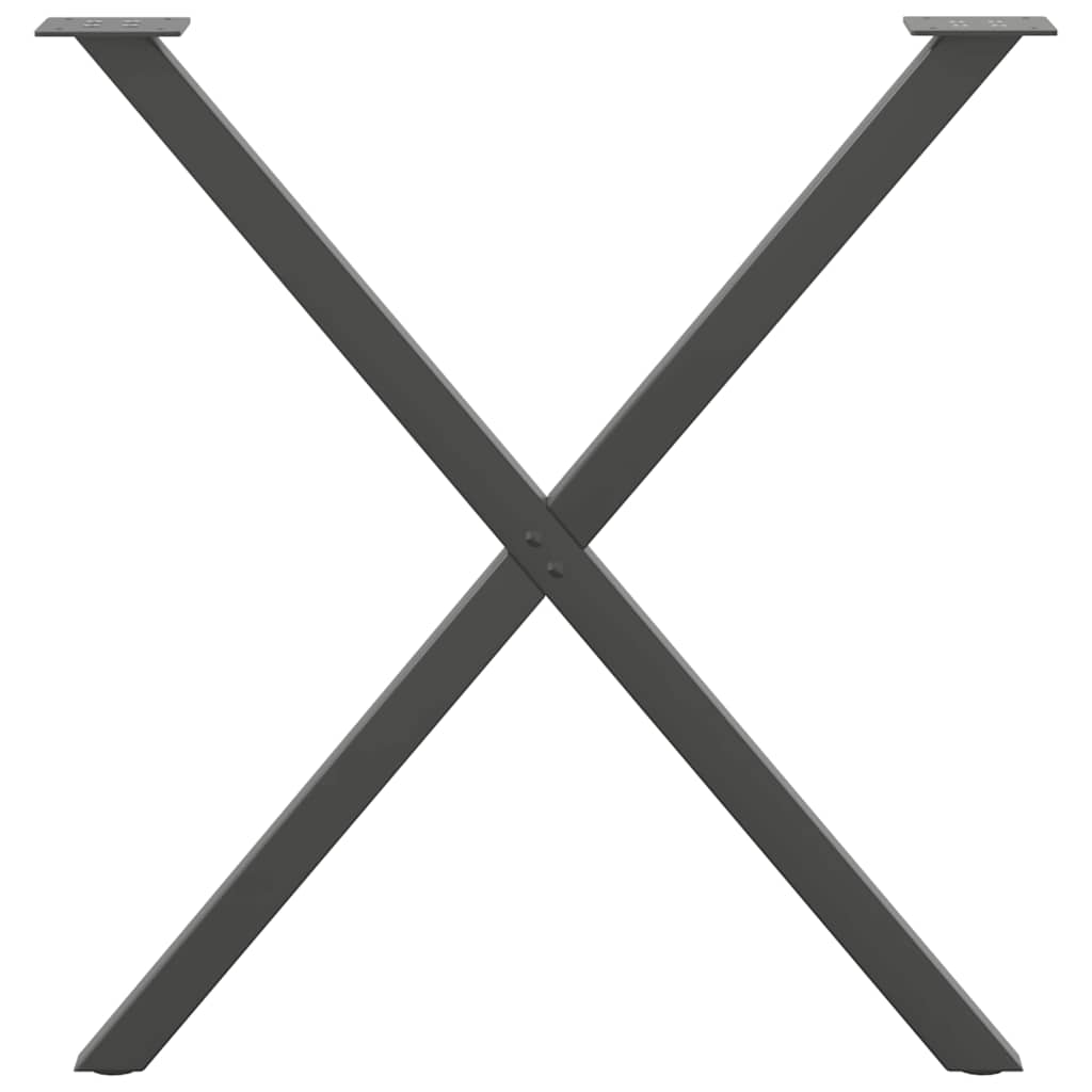 Gambe per tavolo da pranzo forma X 2 pz 90x(72-73)