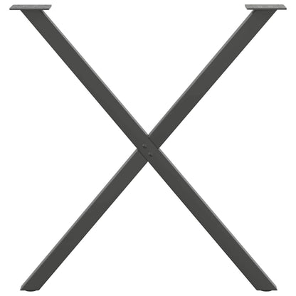 Gambe per tavolo da pranzo forma X 2 pz 90x(72-73)