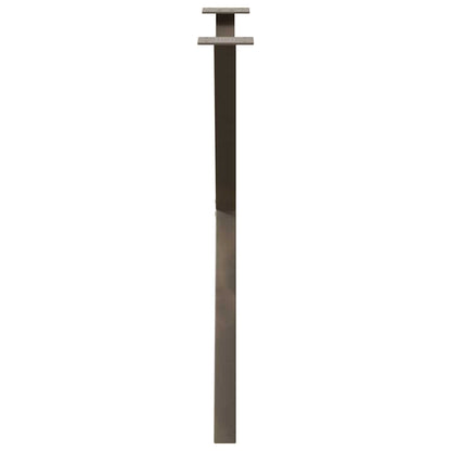 Gambe per tavolo da pranzo forma X 2 pz naturale 80x(72-73) cm