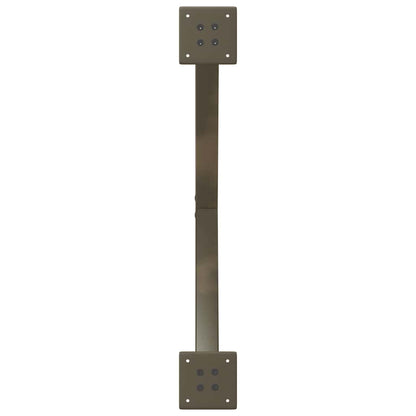 Gambe per tavolo da pranzo forma X 2 pz naturale 80x(72-73) cm