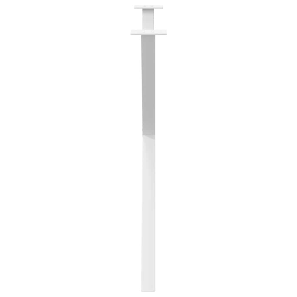 Gambe per tavolo da pranzo forma X 2 pz bianche 90x(72-73) cm