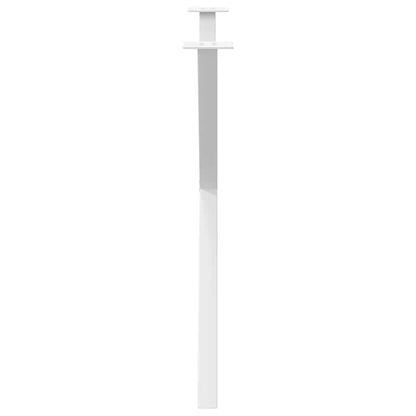 Gambe per tavolo da pranzo forma X 2 pz bianche 90x(72-73) cm
