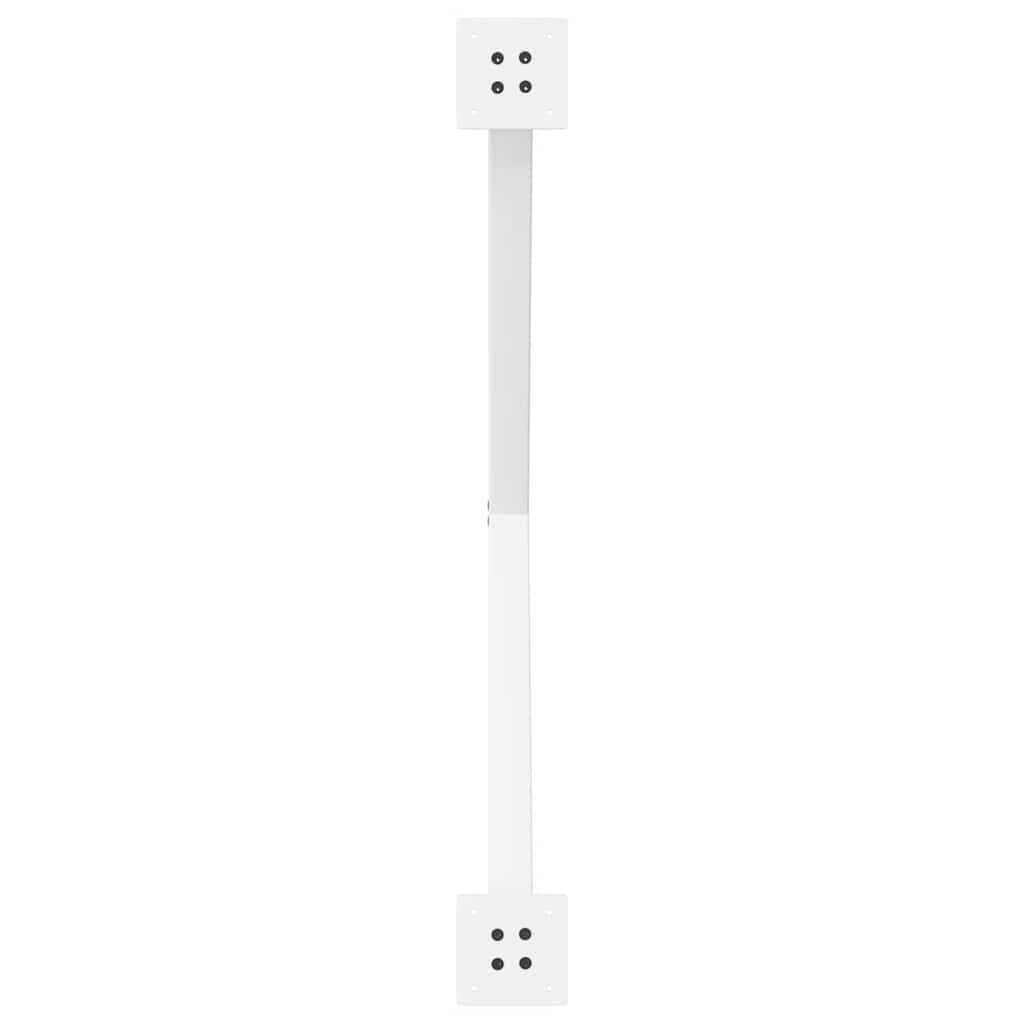Gambe per tavolo da pranzo forma X 2 pz bianche 90x(72-73) cm