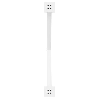 Gambe per tavolo da pranzo forma X 2 pz bianche 90x(72-73) cm