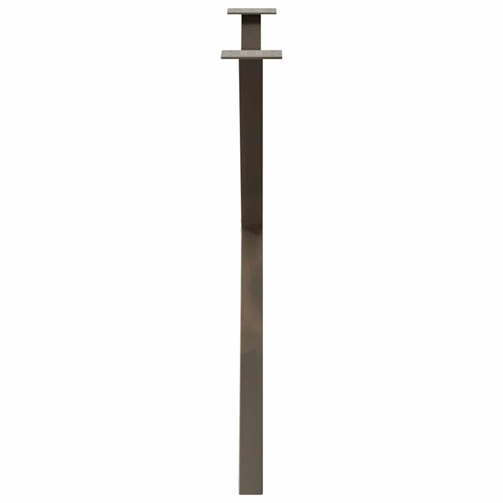 Gambe per tavolo da pranzo forma X 2 pz naturale 90x(72-73) cm