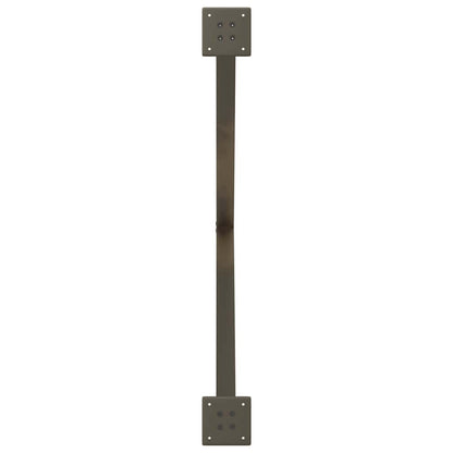 Gambe per tavolo da pranzo forma X 2 pz naturale 90x(72-73) cm