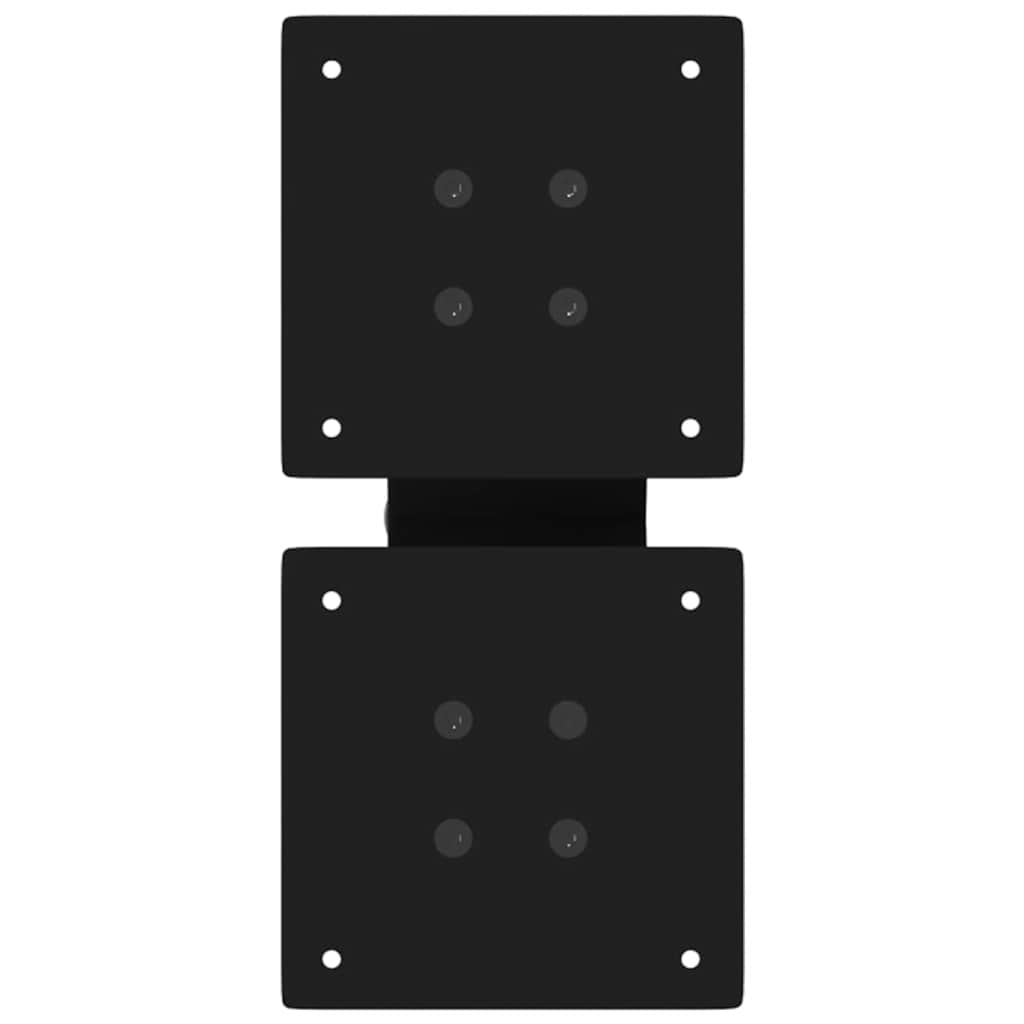 Gambe per Tavolino da Caffè a Forma di X 2 pz Nere 40x(30-31) cm Acciaio