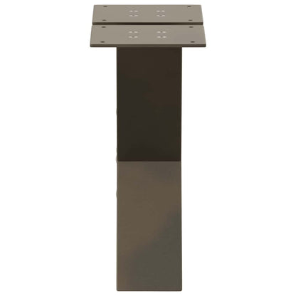 Gambe per Tavolino da Caffè forma X 2 pz Naturale 40x(30-31) cm