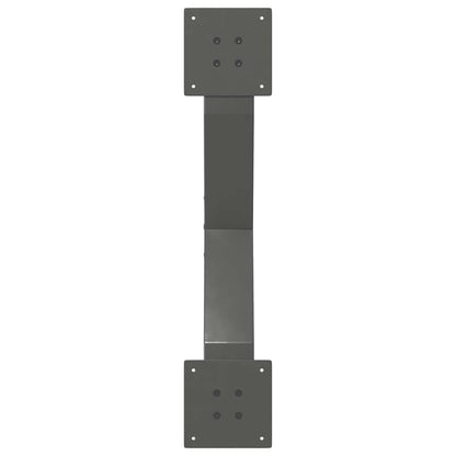 Gambe per Tavolino da Caffè forma X 2 pz Antracite 70x(30-31)cm