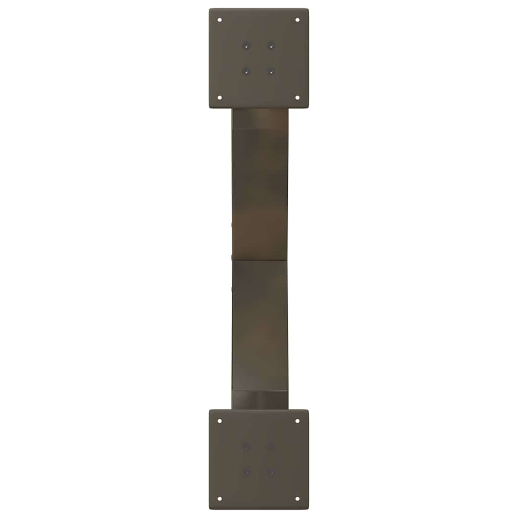 Gambe per Tavolino da Caffè a Forma di X 2 pz Acciaio Naturale 70x(30-31) cm Acciaio - homemem39