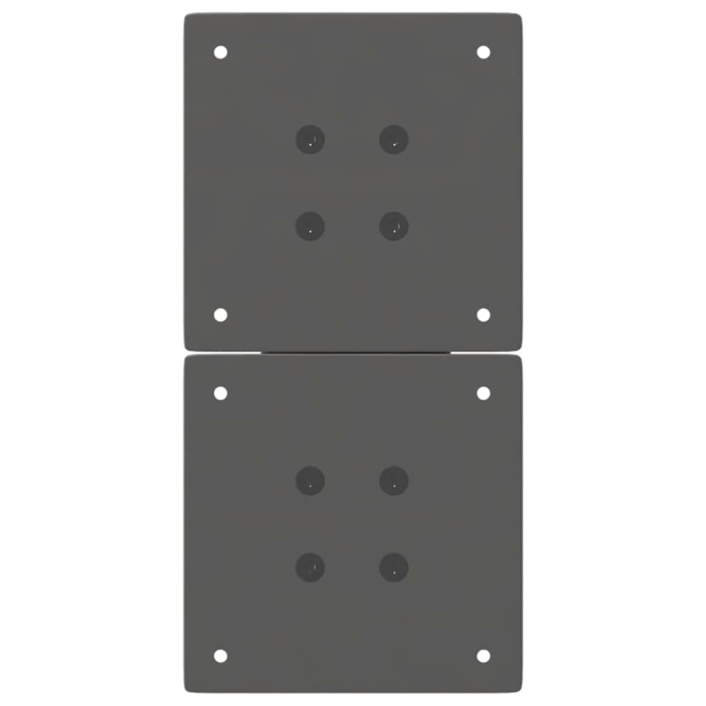 Gambe per Tavolino da Caffè a Forma di X 2 pz Antracite 28x(42-43) cm Acciaio