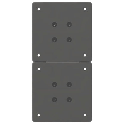 Gambe per Tavolino da Caffè a Forma di X 2 pz Antracite 28x(42-43) cm Acciaio