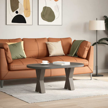 Gambe per Tavolino da Caffè forma X 2 pz Naturale 28x(42-43) cm