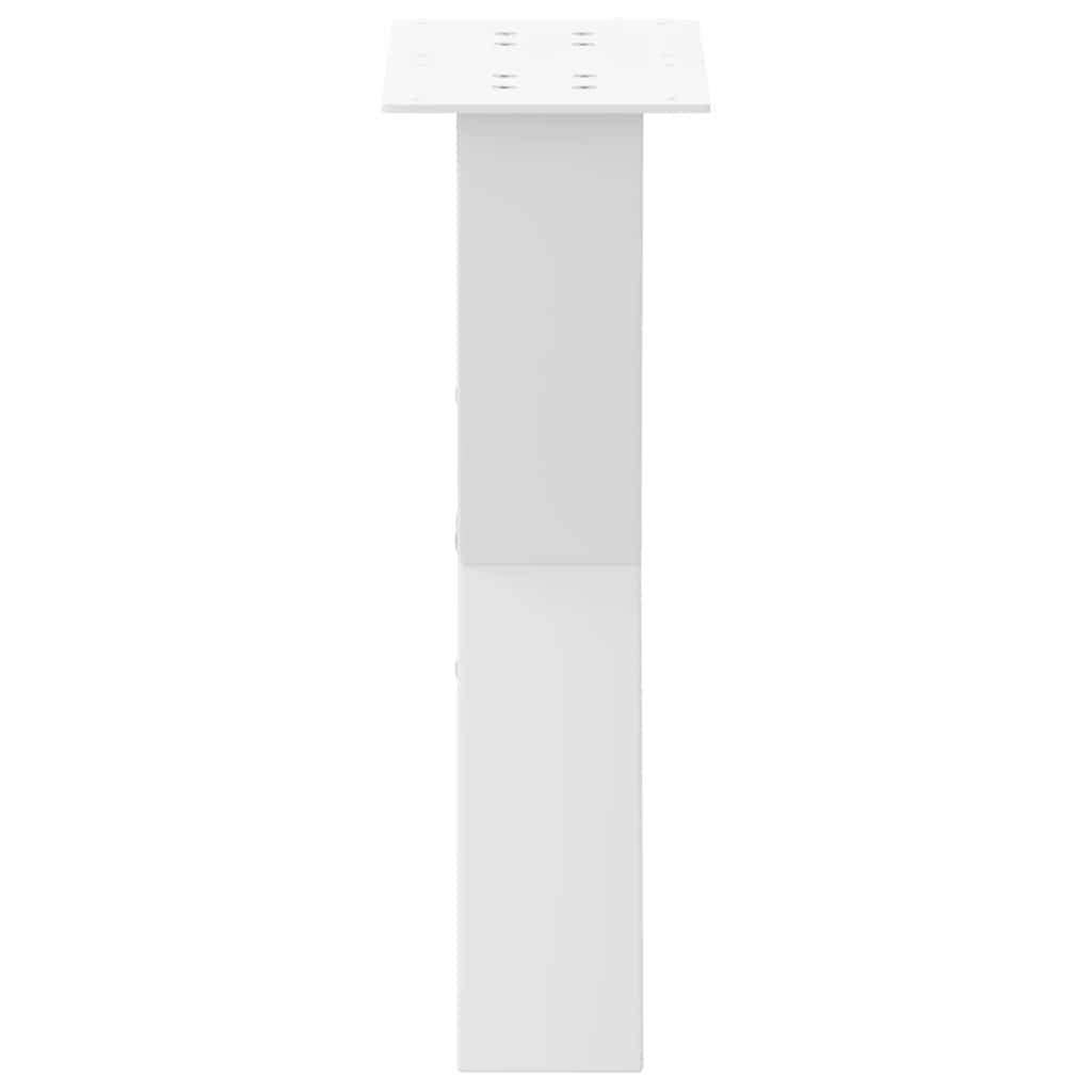 Gambe per Tavolino da Caffè forma X 2 pz Bianche 38x(42-43) cm