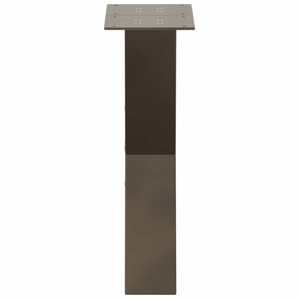 Gambe per Tavolino da Caffè forma X 2 pz Naturale 38x(42-43) cm