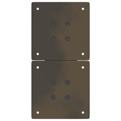 Gambe per Tavolino da Caffè forma X 2 pz Naturale 38x(42-43) cm