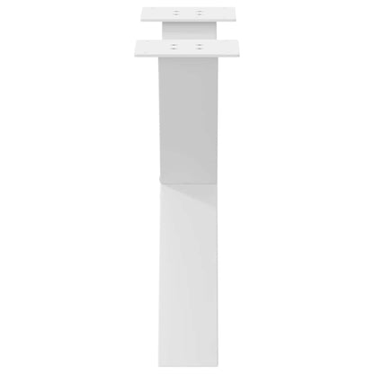 Gambe per Tavolino da Caffè forma X 2 pz Bianche 50x(42-43) cm