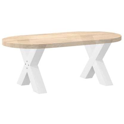 Gambe per Tavolino da Caffè forma X 2 pz Bianche 50x(42-43) cm