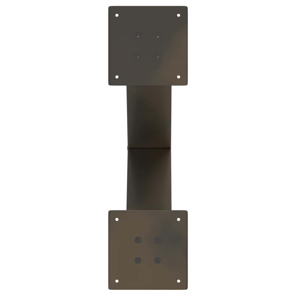 Gambe per Tavolino da Caffè forma X 2 pz Naturale 60x(42-43) cm