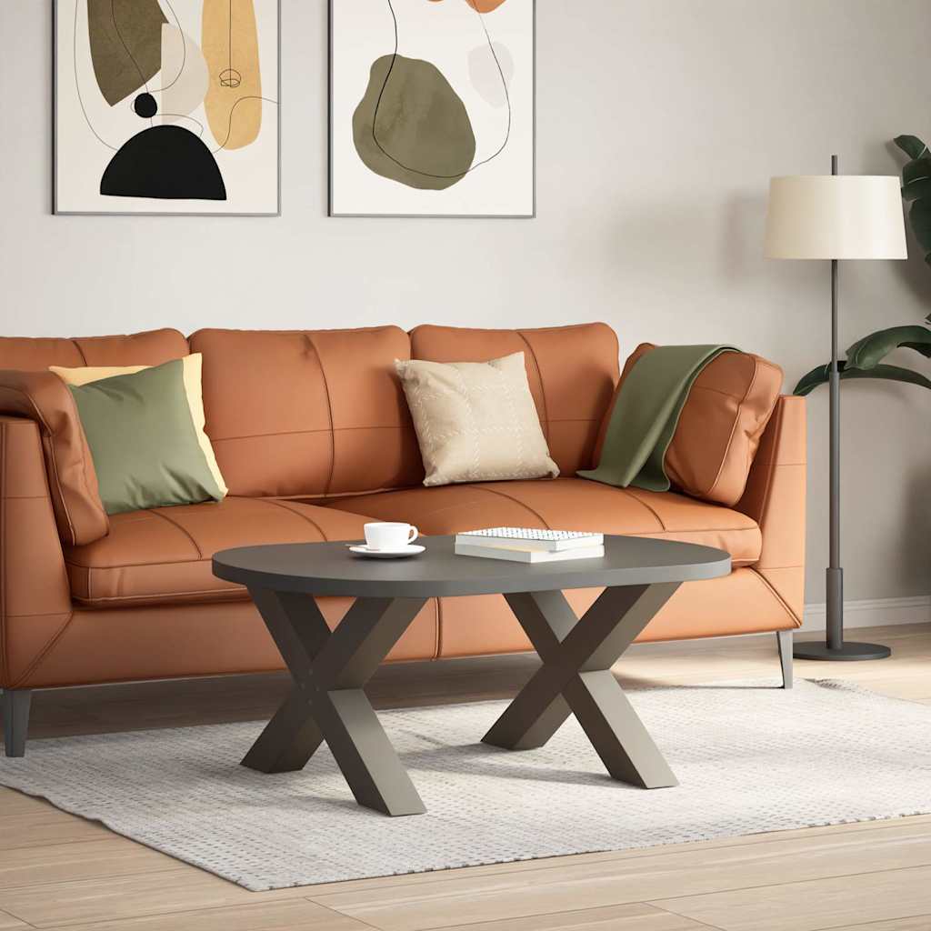 Gambe per Tavolino da Caffè forma X 2 pz Naturale 70x(42-43) cm