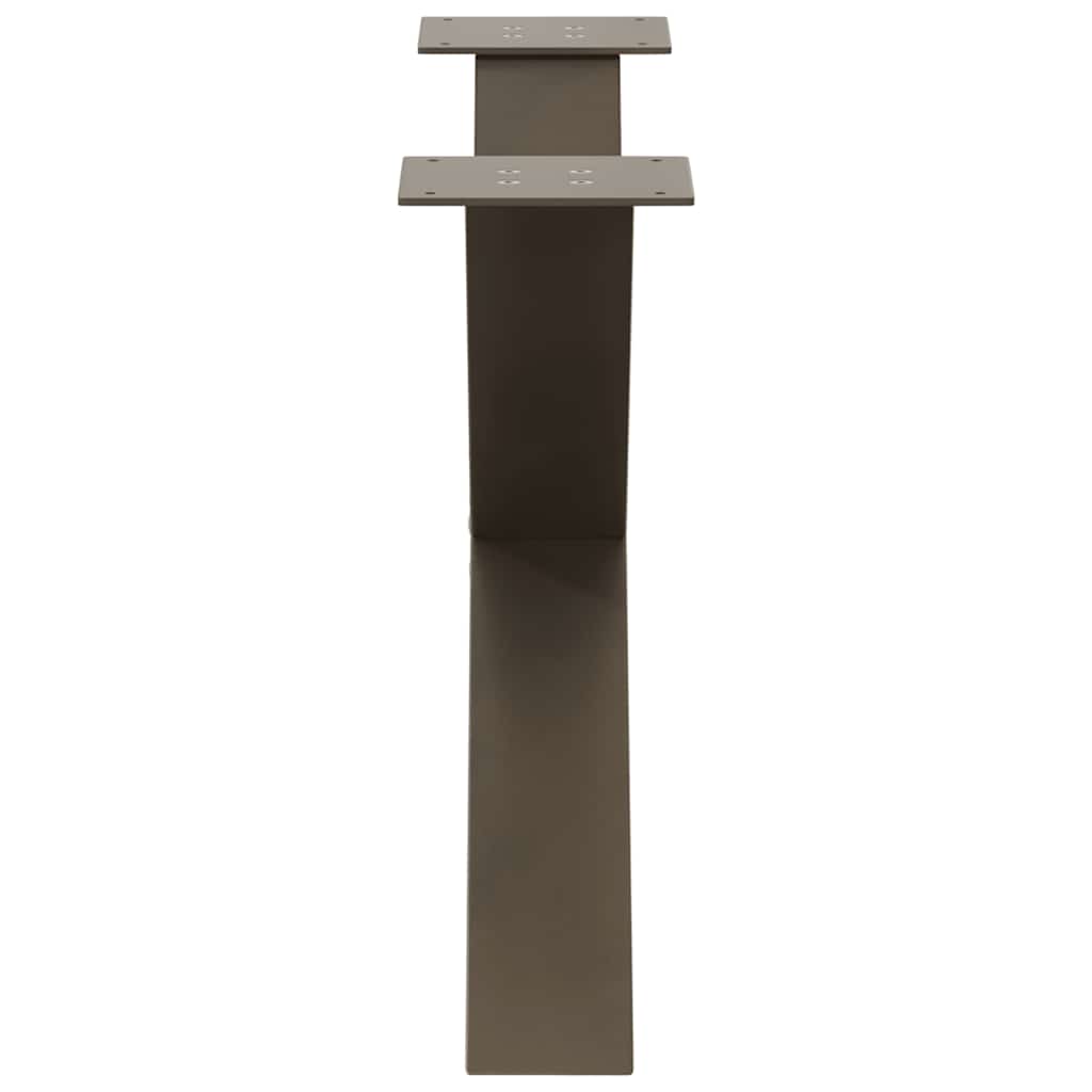 Gambe per Tavolino da Caffè forma X 2 pz Naturale 70x(42-43) cm