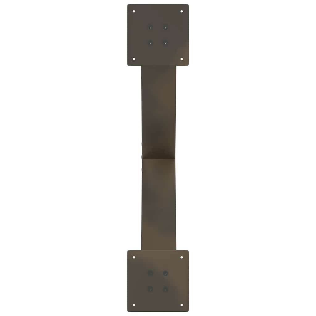 Gambe per Tavolino da Caffè forma X 2 pz Naturale 70x(42-43) cm
