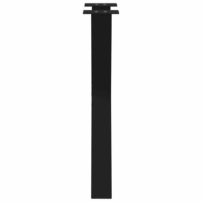 Gambe per tavolo da pranzo a forma di X 2 pz nere 50x(72-73) cm