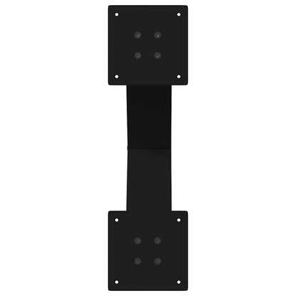 Gambe per tavolo da pranzo a forma di X 2 pz nere 50x(72-73) cm