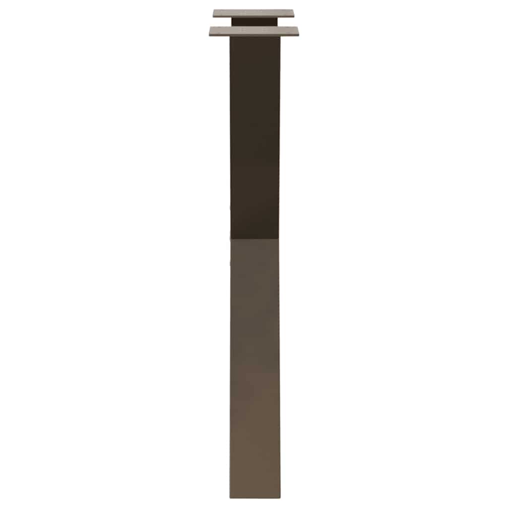 Gambe per tavolo da pranzo forma X 2 pz naturale 60x(72-73) cm