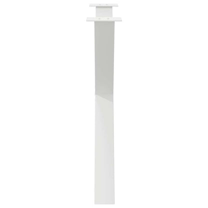Gambe per tavolo da pranzo forma X 2 pz bianche 90x(72-73) cm