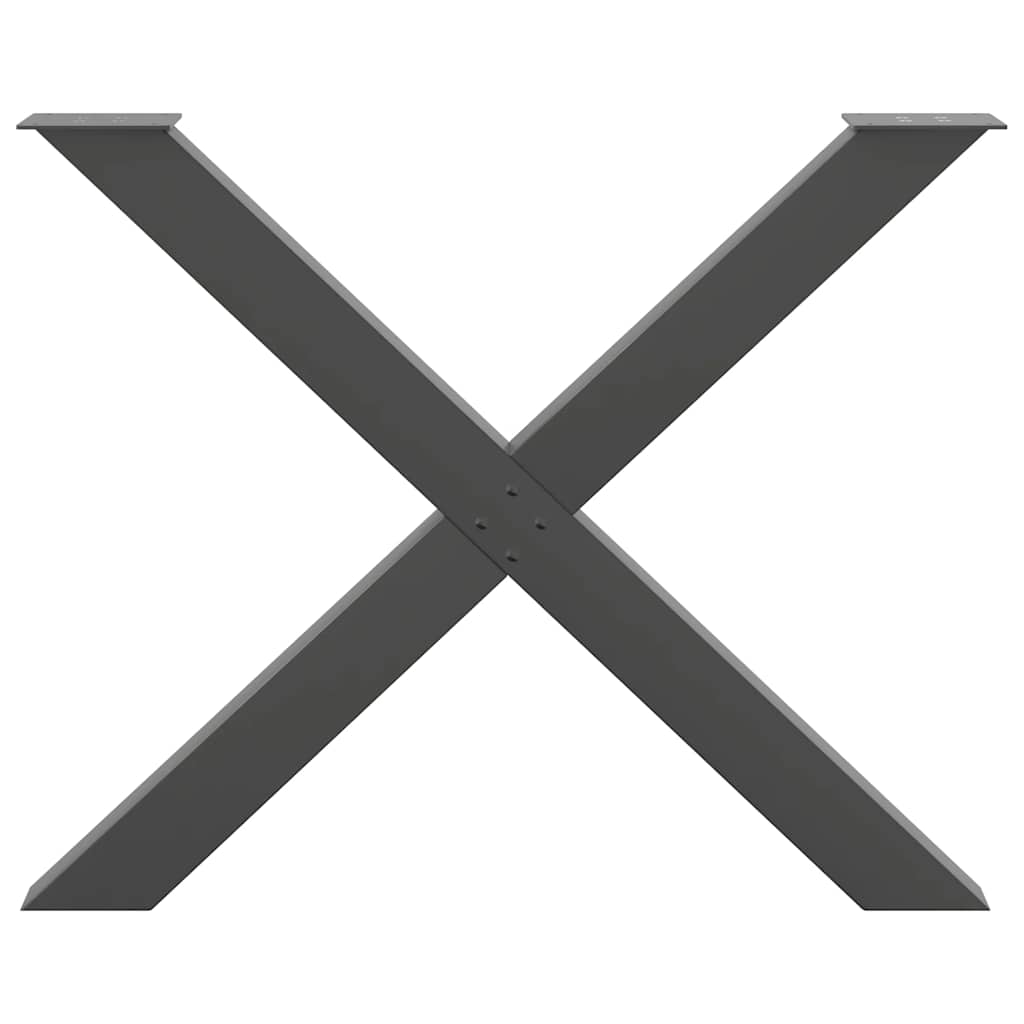 Gambe per tavolo da pranzo forma X 2 pz 90x(72-73)