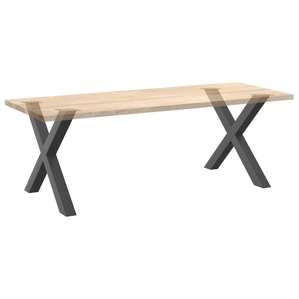 Gambe per tavolo da pranzo forma X 2 pz 90x(72-73)