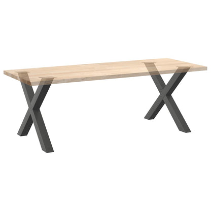 Gambe per tavolo da pranzo forma X 2 pz 90x(72-73)