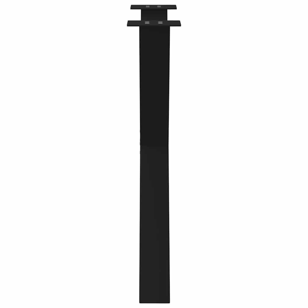 Gambe per tavolo da pranzo a forma di X 3 pz nere 70x(72-73) cm