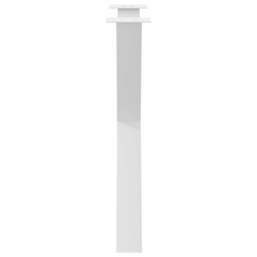 Gambe per tavolo da pranzo forma X 3 pz bianche 70x(72-73) cm