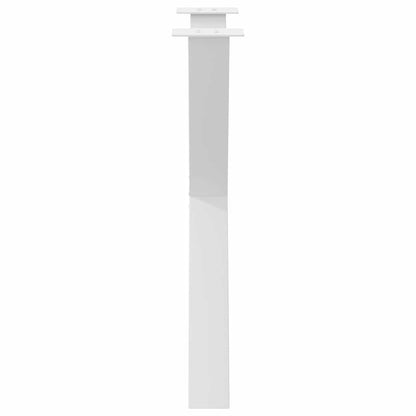 Gambe per tavolo da pranzo forma X 3 pz bianche 70x(72-73) cm