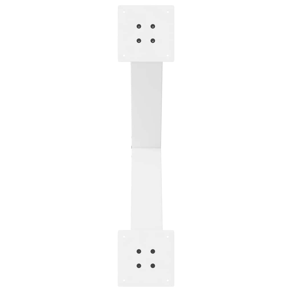 Gambe per tavolo da pranzo forma X 3 pz bianche 70x(72-73) cm