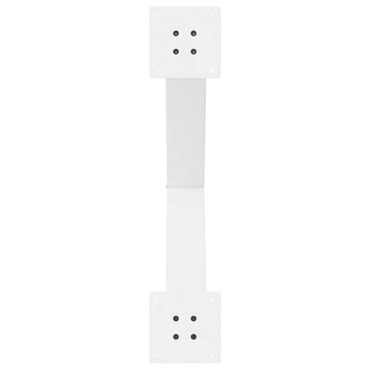 Gambe per tavolo da pranzo forma X 3 pz bianche 70x(72-73) cm